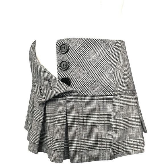 Charlotte Russe Y2K micro mini skirt plaid academia schoolgirl alt grunge size L - Picture 8 of 10